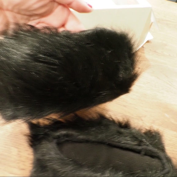 NWT Hunter black faux fur tall boot socks M 5-7 - Picture 9 of 10